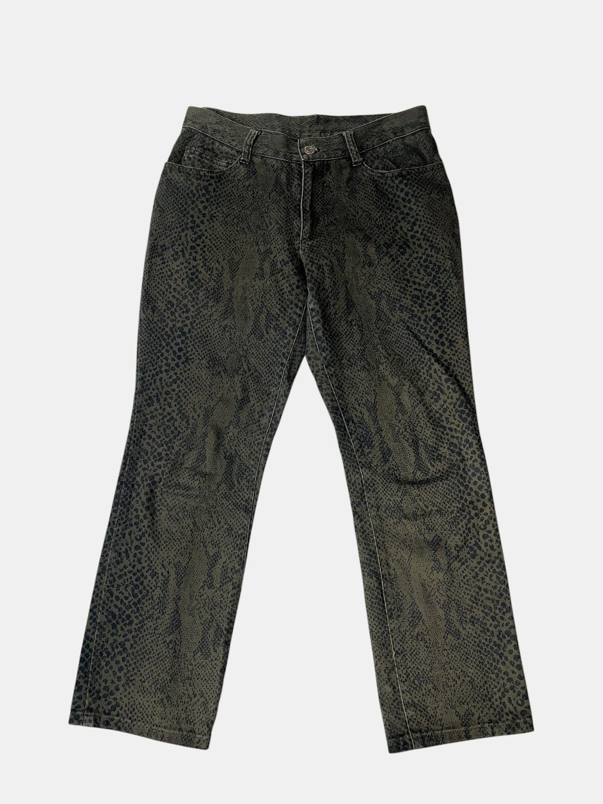 Algonquins Python-Print Trousers
