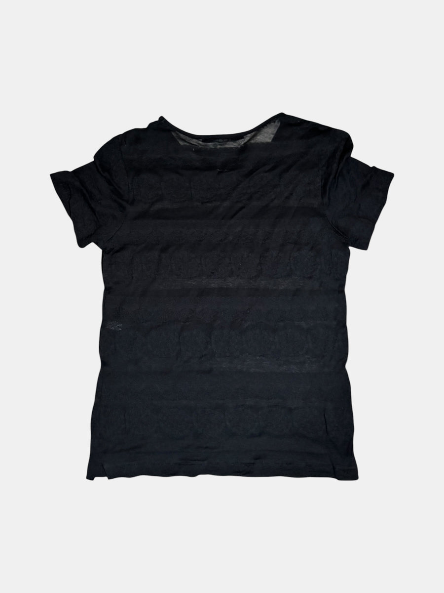 LIMI feu Sheer Striped T-Shirt