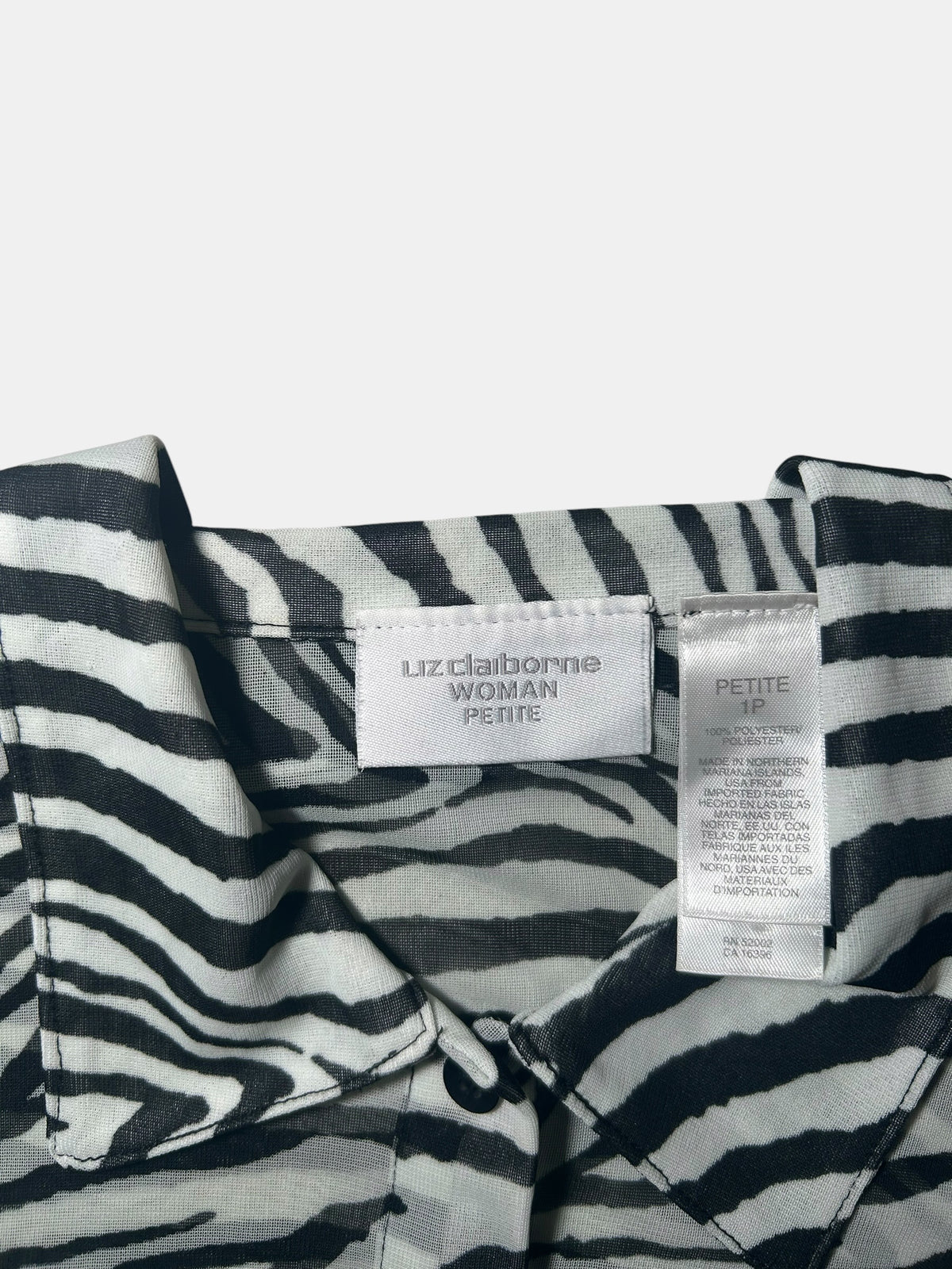 Sheer Zebra Print Blouse