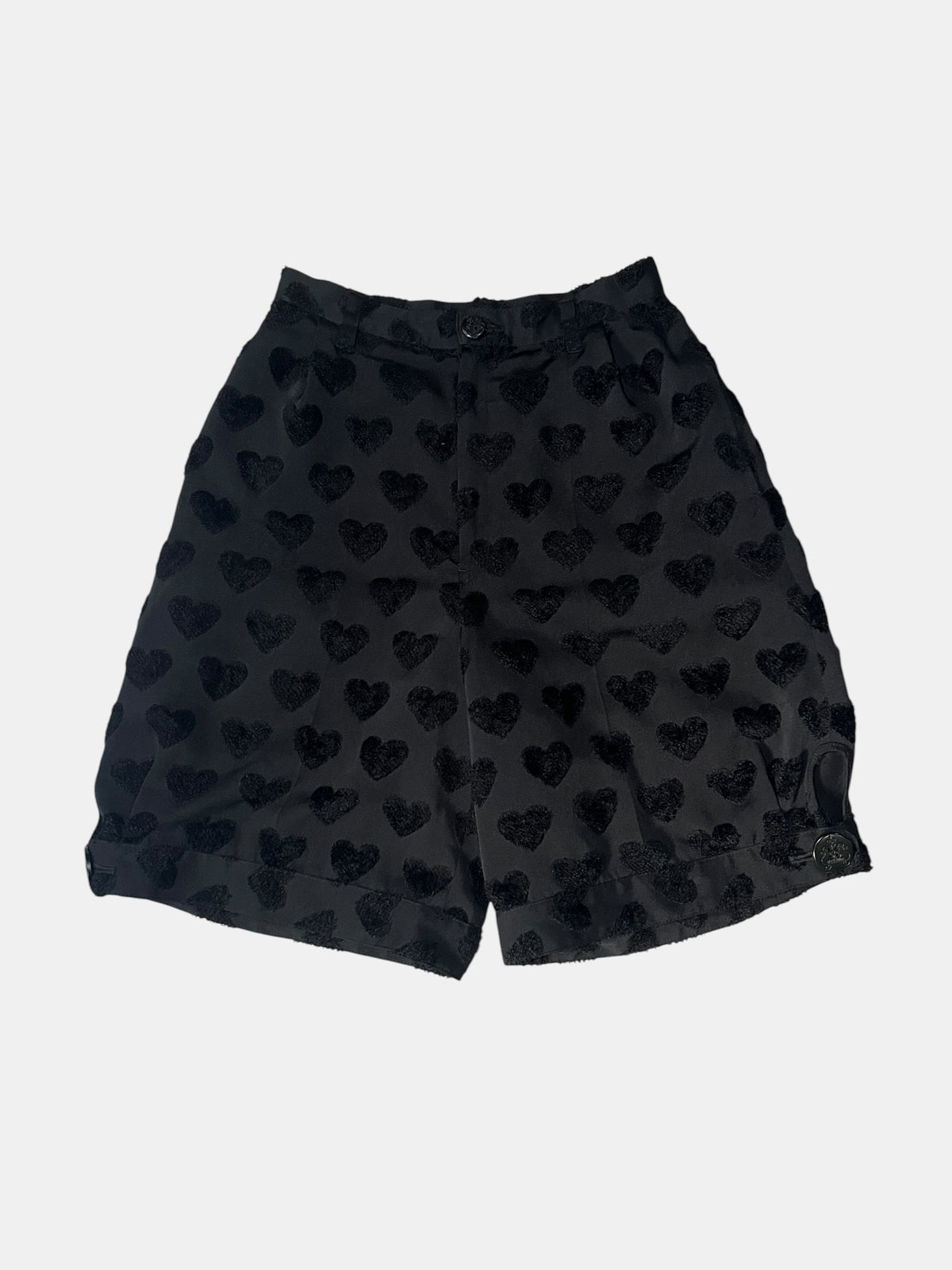 MIHO MATSUDA Heart-Pattern Cuffed Shorts