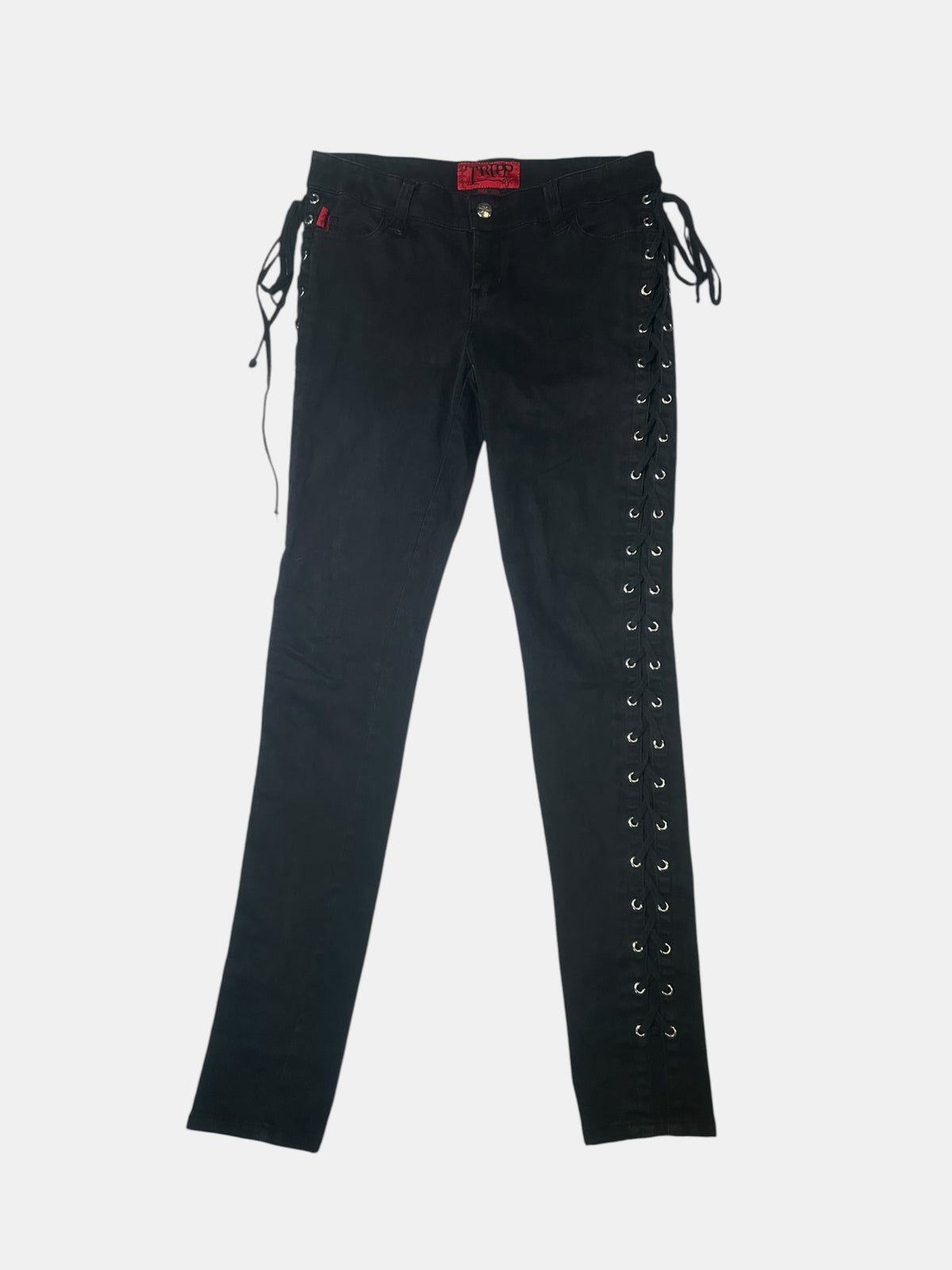 Lace-Up Slim Pants