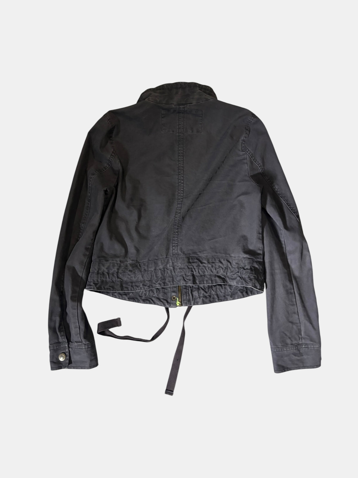 Y2K Faded Gimmick Jacket with High Neck
