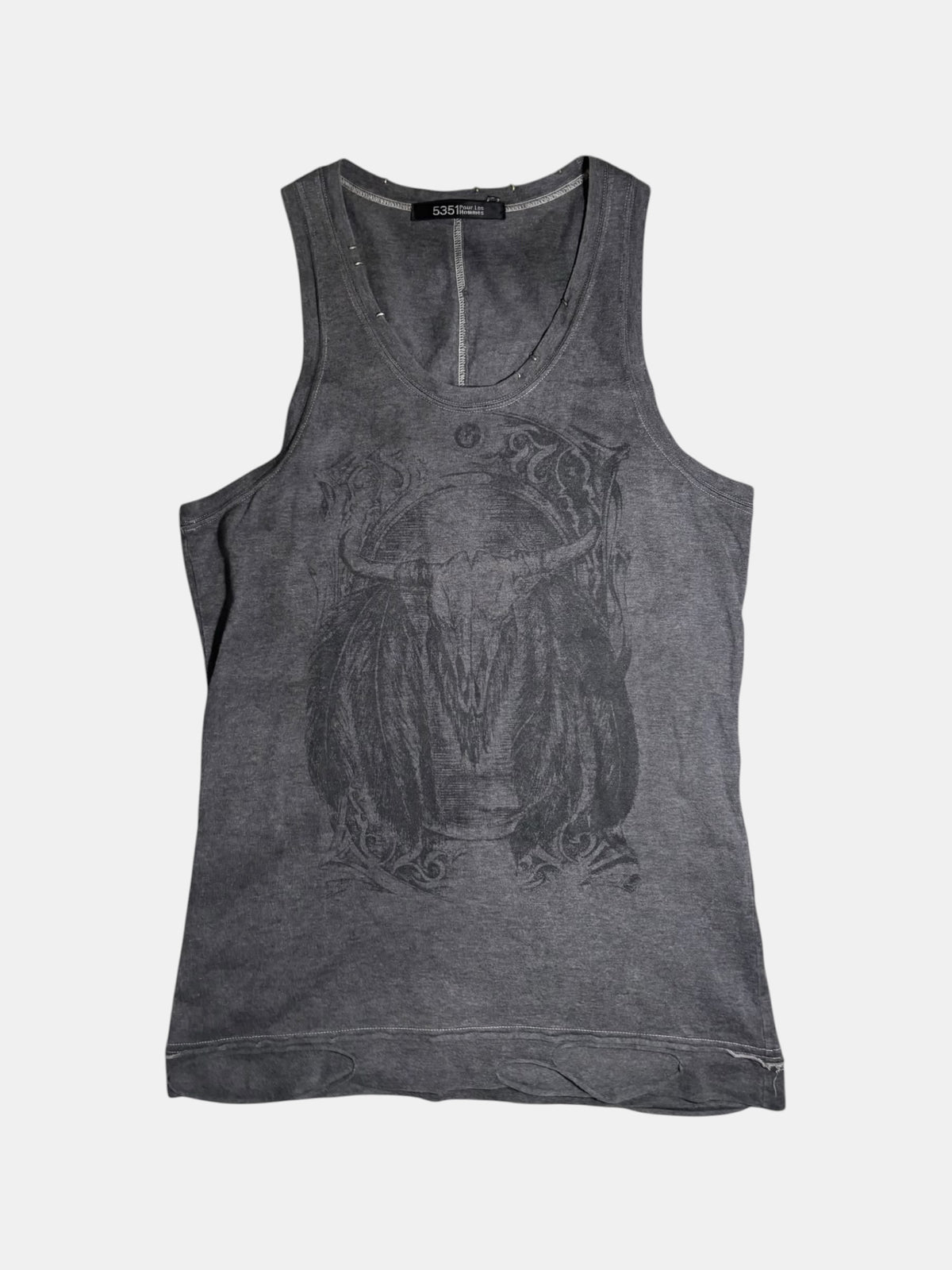 5351 POUR LES HOMMES Skull Graphic Tank Top