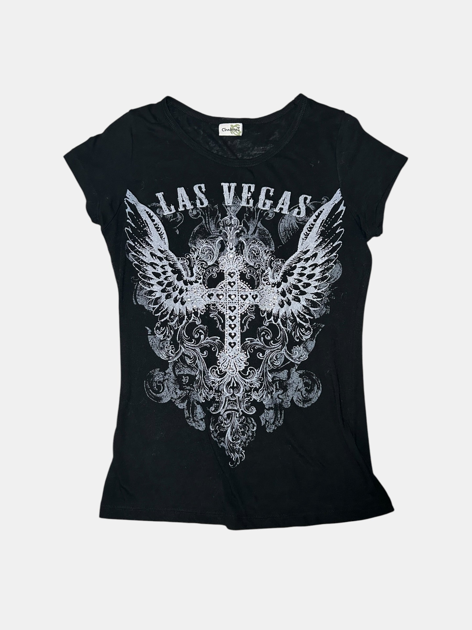 Y2K Las Vegas Cross Graphic T-Shirt