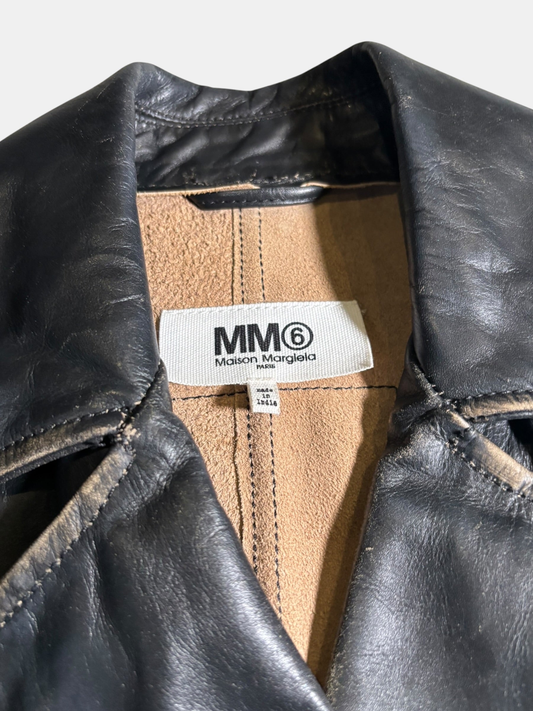 MM6 Maison Margiela Leather Rider Vest