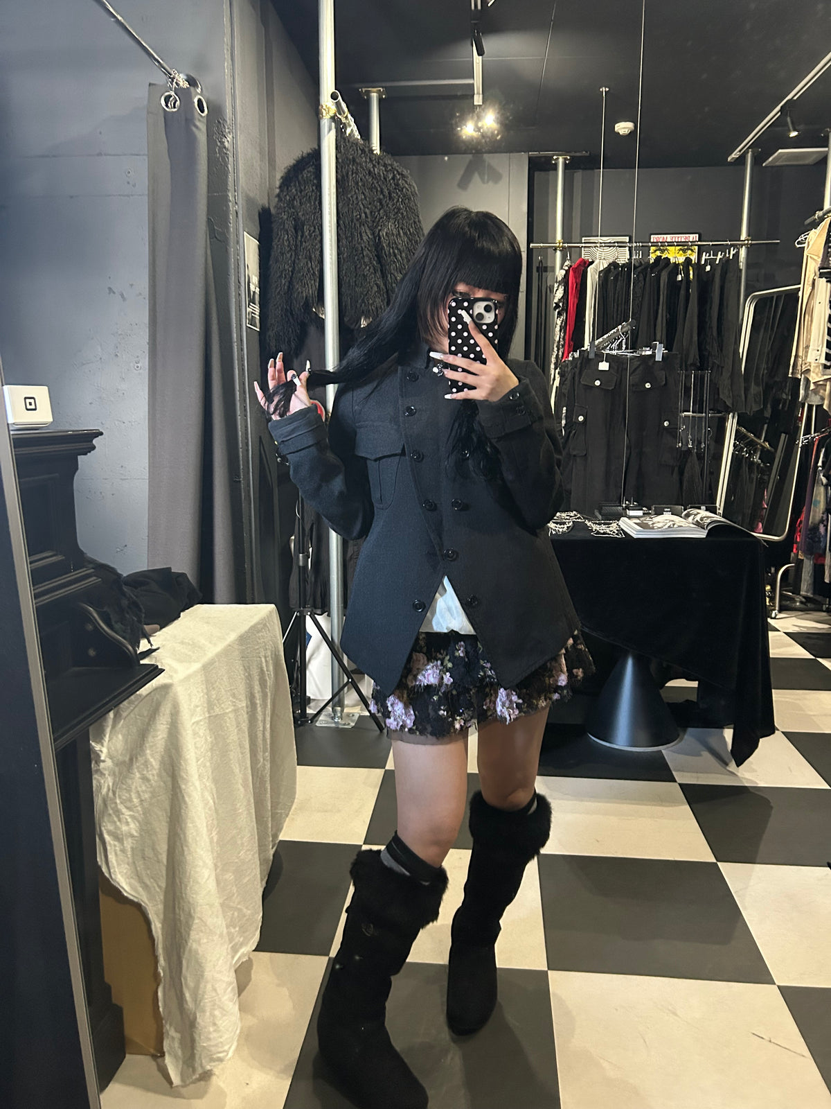 Asymmetric Double-Breasted Jacket