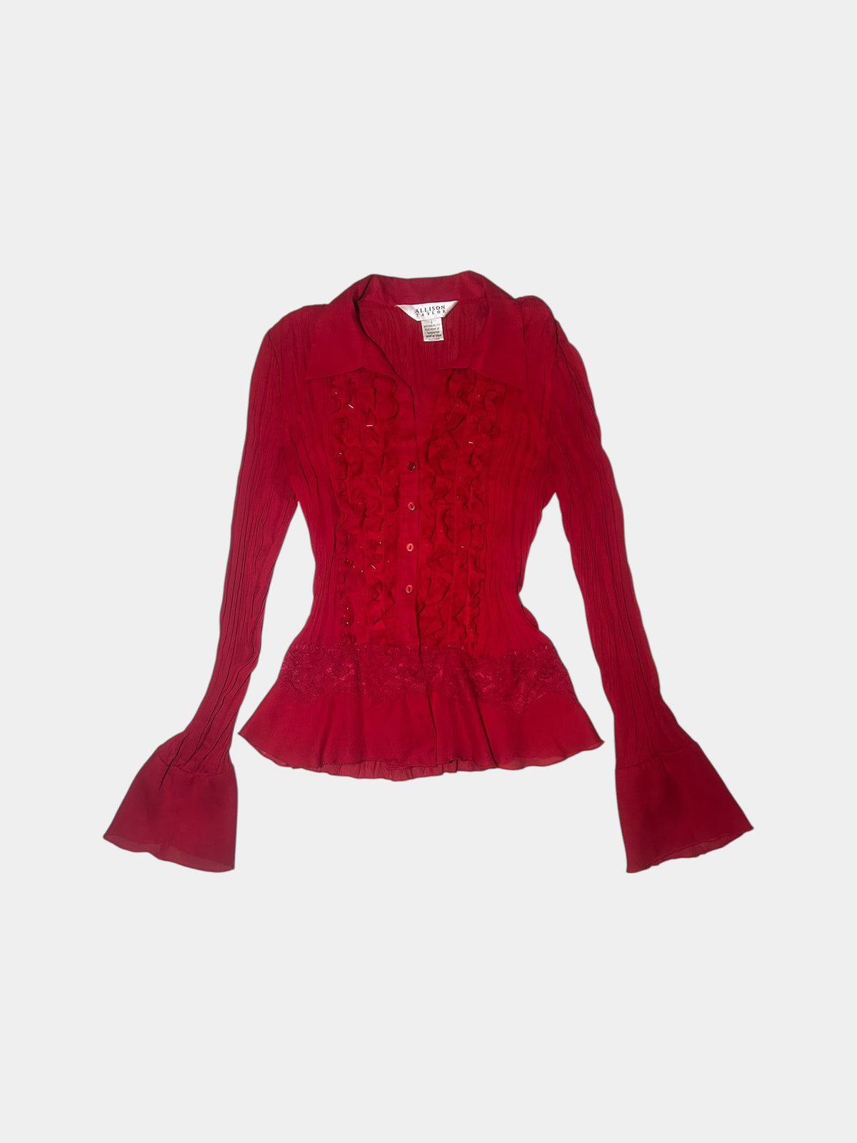 Lace-Trim Blouse
