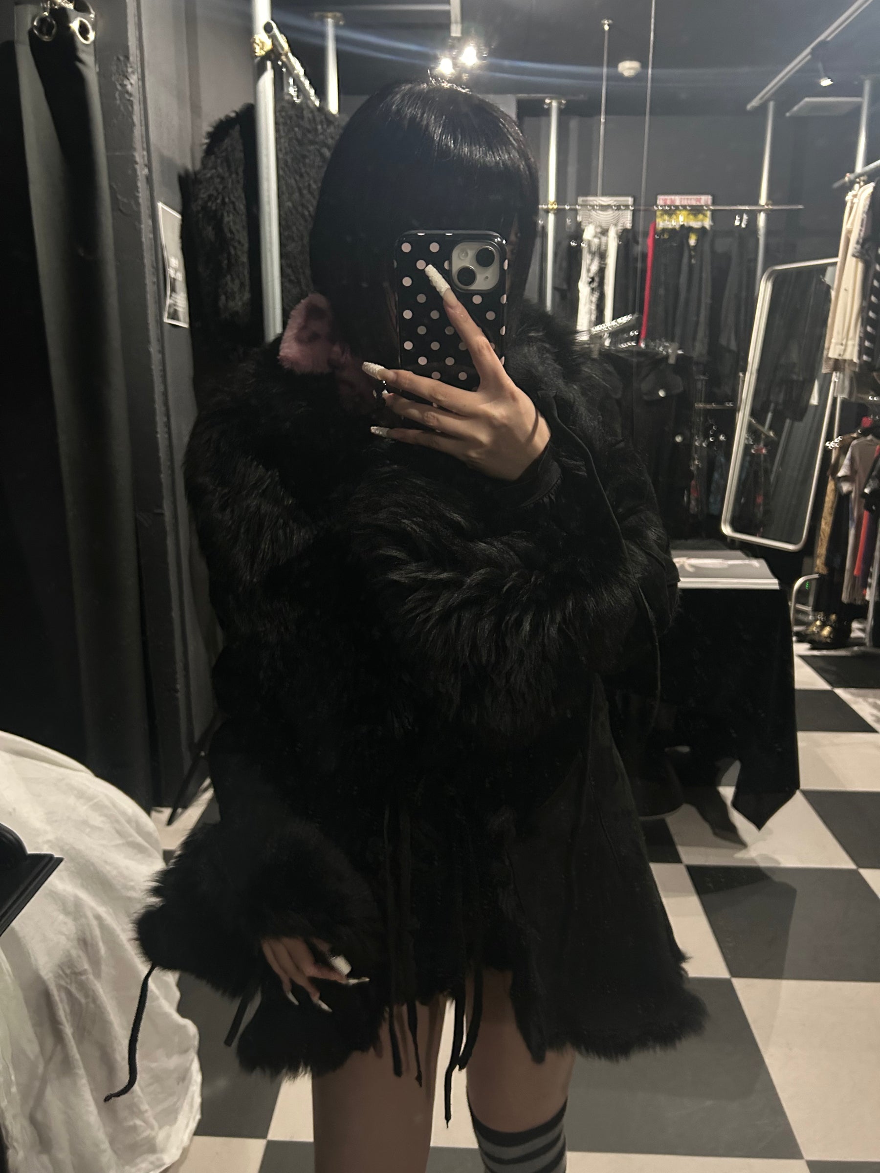 Fur-Trimmed Coat