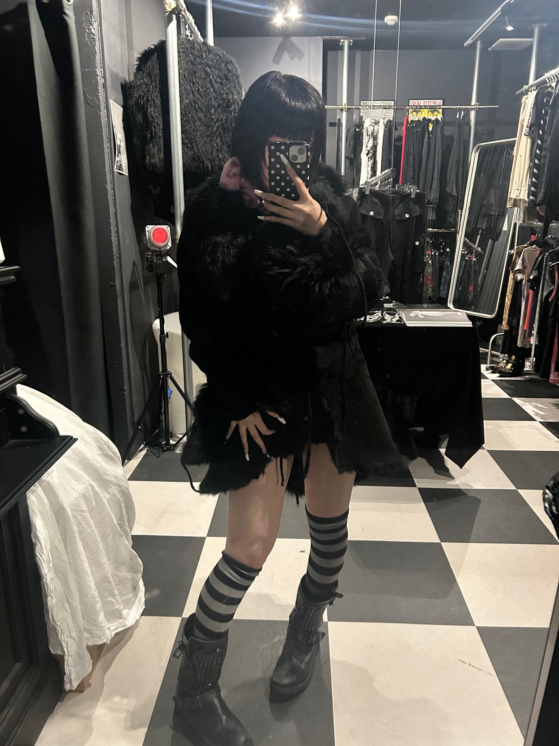 Fur-Trimmed Coat
